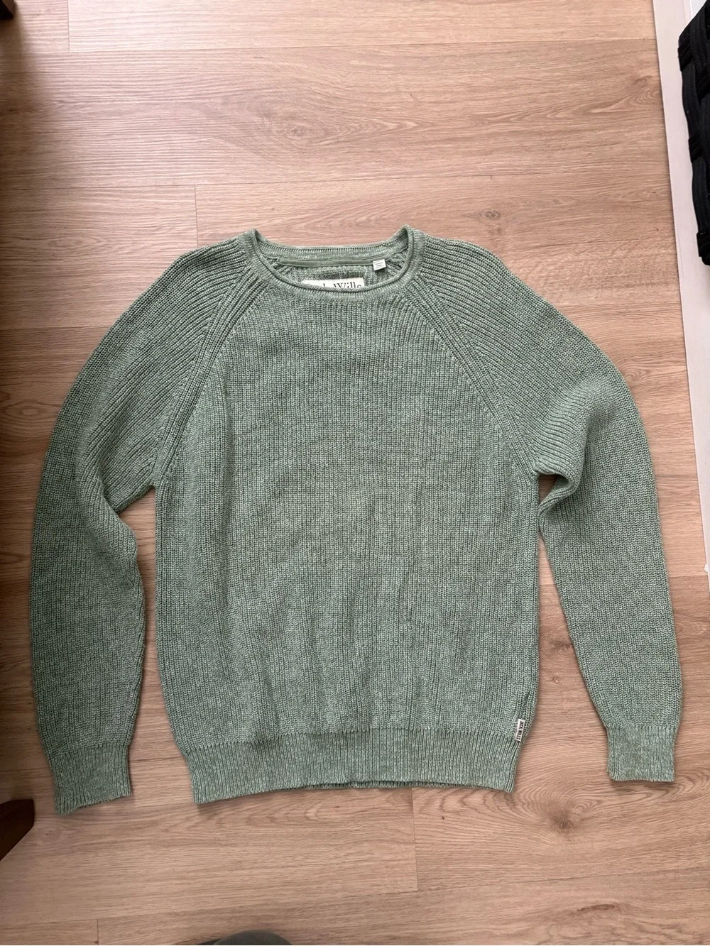 Jack Wills Cable Knitwear Green Sweater